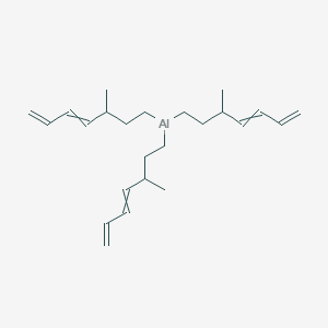 Tris(3-methylhepta-4,6-dien-1-YL)alumane