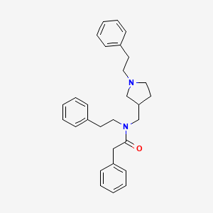 N-Phenethyl-N-(1-phenethyl-3-pyrrolidinylmethyl)-2-phenylacetamide