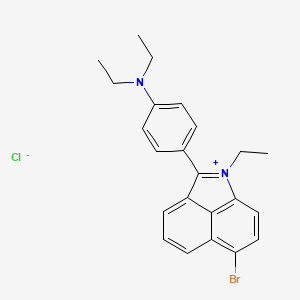 6-Bromo-2-(4-(diethylamino)phenyl)-1-ethylbenz(cd)indolium chloride