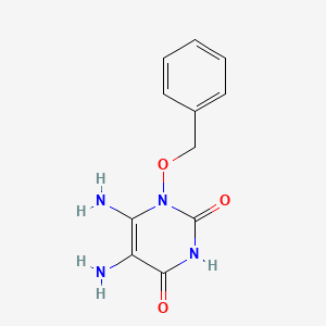 2,4(1H,3H)-Pyrimidinedione, 5,6-diamino-1-(phenylmethoxy)-