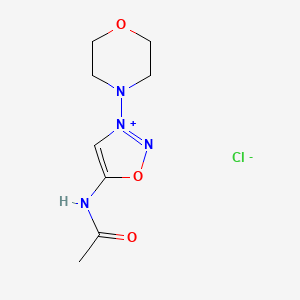 Sydnone imine, N-acetyl-3-morpholino-, hydrochloride