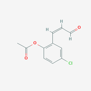 [4-chloro-2-[(Z)-3-oxoprop-1-enyl]phenyl] acetate