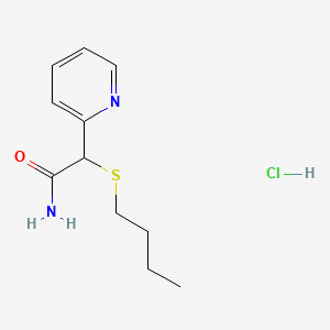 molecular formula C11H17ClN2OS B15476725 2-(2-Pyridyl)thiohexanamide hydrochloride CAS No. 32081-38-2