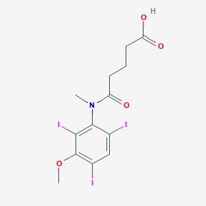 5-[Methyl(2,4,6-triiodo-3-methoxyphenyl)amino]-5-oxopentanoic acid