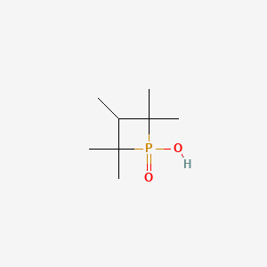 molecular formula C8H17O2P B15476745 1,1,2,3,3-Pentamethyl-1,3-propylenephosphinic acid CAS No. 35210-25-4