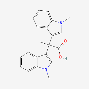 2,2-Bis(1-methylindol-3-yl)propanoic acid