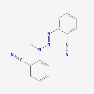 2-[(2-cyano-N-methylanilino)diazenyl]benzonitrile