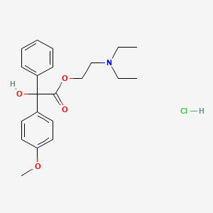 2-(diethylamino)ethyl 2-hydroxy-2-(4-methoxyphenyl)-2-phenylacetate;hydrochloride