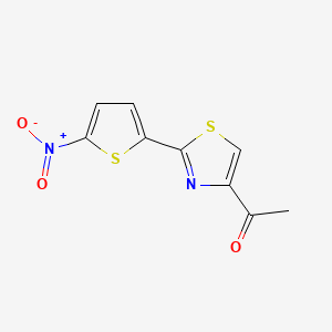 Ethanone, 1-(2-(5-nitro-2-thienyl)-4-thiazolyl)-