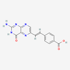 4-[(E)-2-(2-amino-4-oxo-3H-pteridin-6-yl)ethenyl]benzoic acid