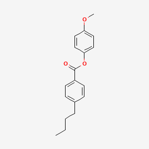 molecular formula C18H20O3 B15477169 Benzoic acid, 4-butyl-, 4-methoxyphenyl ester CAS No. 35684-23-2