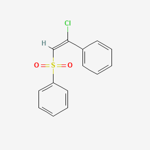 [(E)-2-(benzenesulfonyl)-1-chloroethenyl]benzene