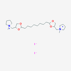 1,1'-(1,8-Octanediylbis(1,3-dioxolane-2,4-diylmethylene))bis(1-methylpyrrolidinium) diiodide