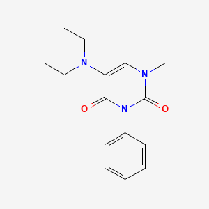 Uracil, 5-(diethylamino)-1,6-dimethyl-3-phenyl-