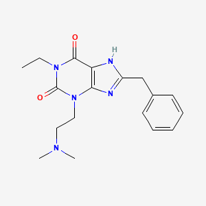 8-benzyl-3-[2-(dimethylamino)ethyl]-1-ethyl-7H-purine-2,6-dione