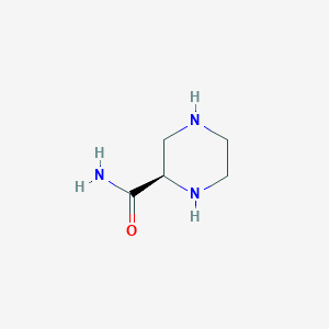 molecular formula C5H11N3O B154773 (R)-哌嗪-2-甲酰胺 CAS No. 138681-31-9