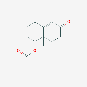 8a-Methyl-6-oxo-1,2,3,4,6,7,8,8a-octahydronaphthalen-1-yl acetate