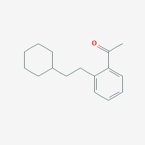 1-[2-(2-Cyclohexylethyl)phenyl]ethan-1-one