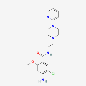 Benzamide, 4-amino-5-chloro-2-methoxy-N-(2-(4-(2-pyridinyl)-1-piperazinyl)ethyl)-