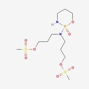 1-Propanol, 3,3'-((tetrahydro-2H-1,3,2-oxazaphosphorin-2-yl)imino)bis-, dimethanesulfonate (ester), P-oxide