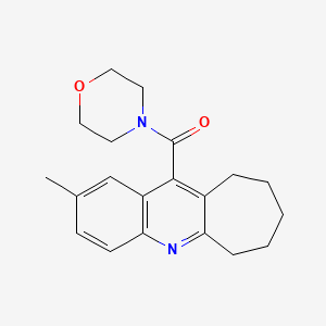 Morpholine, 4-((7,8,9,10-tetrahydro-2-methyl-6H-cyclohepta(b)quinolin-11-yl)carbonyl)-