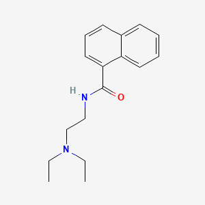 molecular formula C17H22N2O B15477693 1-Naphthalenecarboxamide, N-(2-(diethylamino)ethyl)- CAS No. 32421-45-7