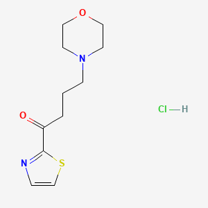 1-Butanone, 4-morpholino-1-(2-thiazolyl)-, hydrochloride