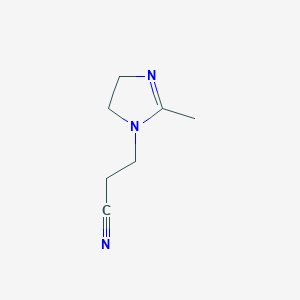 3-(2-Methyl-4,5-dihydro-1H-imidazol-1-yl)propanenitrile