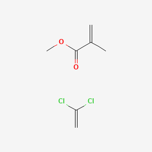 molecular formula C7H10Cl2O2 B15477733 1,1-Dichloroethene;methyl 2-methylprop-2-enoate CAS No. 25120-29-0