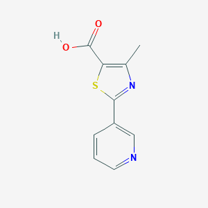 molecular formula C10H8N2O2S B154778 4-甲基-2-(吡啶-3-基)噻唑-5-羧酸 CAS No. 39091-01-5