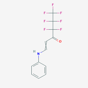 1-Anilino-4,4,5,5,6,6,6-heptafluorohex-1-en-3-one