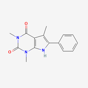 1H-Pyrrolo(2,3-d)pyrimidine-2,4(3H,7H)-dione, 6-phenyl-1,3,5-trimethyl-