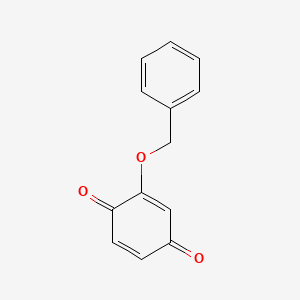 molecular formula C13H10O3 B15477889 2,5-Cyclohexadiene-1,4-dione, 2-(phenylmethoxy)- CAS No. 29938-06-5