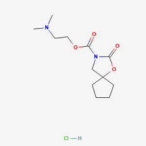 1-Oxa-3-azaspiro(4.4)nonane-3-carboxylic acid, 2-oxo-, 2-dimethylaminoethyl ester, hydrochloride