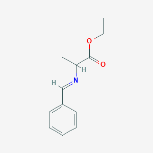 molecular formula C12H15NO2 B015478 2-(苄叉氨基)丙酸乙酯 CAS No. 60930-36-1