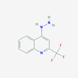 molecular formula C10H8F3N3 B154782 1-[2-(三氟甲基)-4-喹啉基]肼 CAS No. 1828-97-3