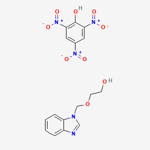 Ethanol, 2-(1-benzimidazolylmethoxy)-, picrate