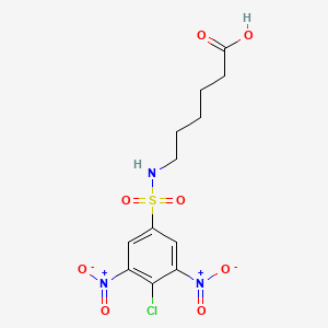 6-[(4-Chloro-3,5-dinitrobenzene-1-sulfonyl)amino]hexanoic acid