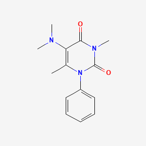 Uracil, 3,6-dimethyl-5-(dimethylamino)-1-phenyl-