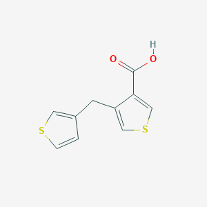 4-(Thiophen-3-ylmethyl)thiophene-3-carboxylic acid