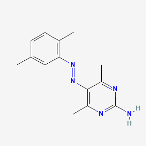 5-[(2,5-Dimethylphenyl)diazenyl]-4,6-dimethylpyrimidin-2-amine