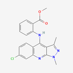 Methyl 2-[(7-chloro-1,3-dimethyl-1h-pyrazolo[3,4-b]quinolin-4-yl)amino]benzoate