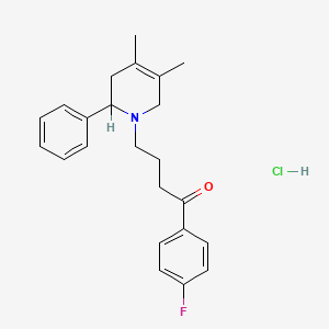 1-Butanone, 4-(3,6-dihydro-4,5-dimethyl-2-phenyl-1(2H)-pyridinyl)-1-(4-fluorophenyl)-, hydrochloride