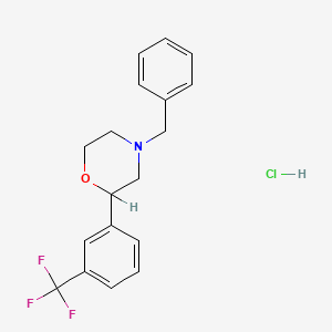 4-Benzyl-2-(alpha,alpha,alpha-trifluoro-m-tolyl)morpholine hydrochloride