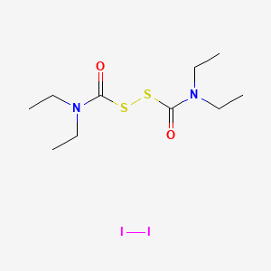 S-(diethylcarbamoylsulfanyl) N,N-diethylcarbamothioate;molecular iodine