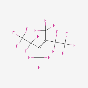 molecular formula C8F16 B15479291 1,1,1,2,2,5,5,6,6,6-Decafluoro-3,4-bis(trifluoromethyl)hex-3-ene CAS No. 25543-35-5