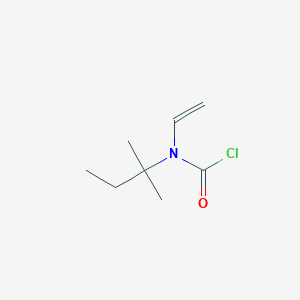 molecular formula C8H14ClNO B15479295 Ethenyl(2-methylbutan-2-yl)carbamyl chloride CAS No. 35331-84-1