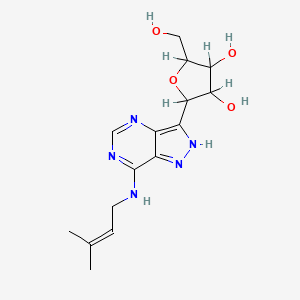 2-(hydroxymethyl)-5-[7-(3-methylbut-2-enylamino)-2H-pyrazolo[4,3-d]pyrimidin-3-yl]oxolane-3,4-diol