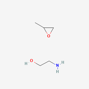 molecular formula C5H13NO2 B15479340 2-Aminoethanol;2-methyloxirane CAS No. 35176-07-9