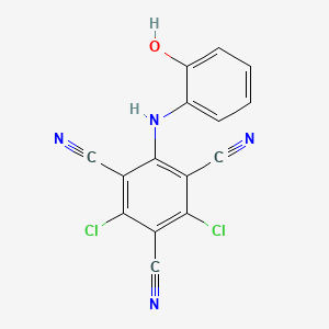 1,3,5-Benzenetricarbonitrile, 4,6-dichloro-2-(o-hydroxyanilino)-